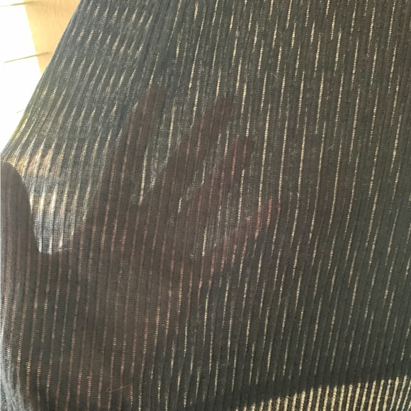 AB STUDIO Women’s Black Ribbed Sheer Sleeveless Top NWOT SIZE XL - Picture 6 of 8